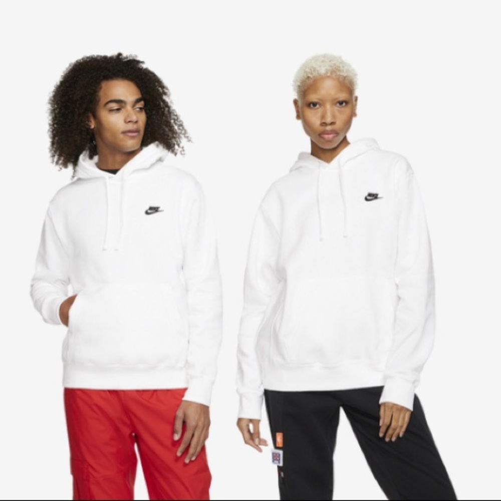White Nike Hoodie.